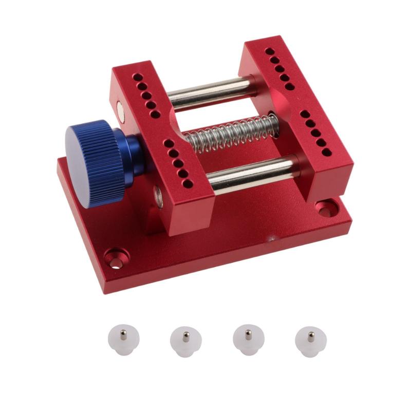 時計ケースホルダー 時計オープンケースホルダー 調節可能 男女兼用 時計職人用 コンパクト 時計修理ツール 時計リムーバーベース