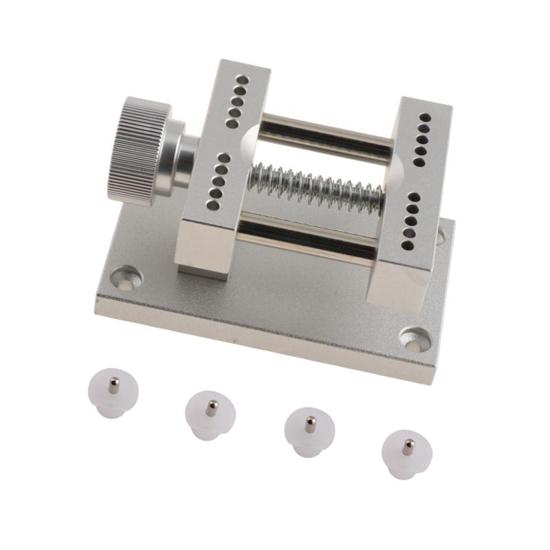 時計ケースホルダー 時計オープンケースホルダー 調節可能 男女兼用 時計職人用 コンパクト 時計修理ツール 時計リムーバーベース