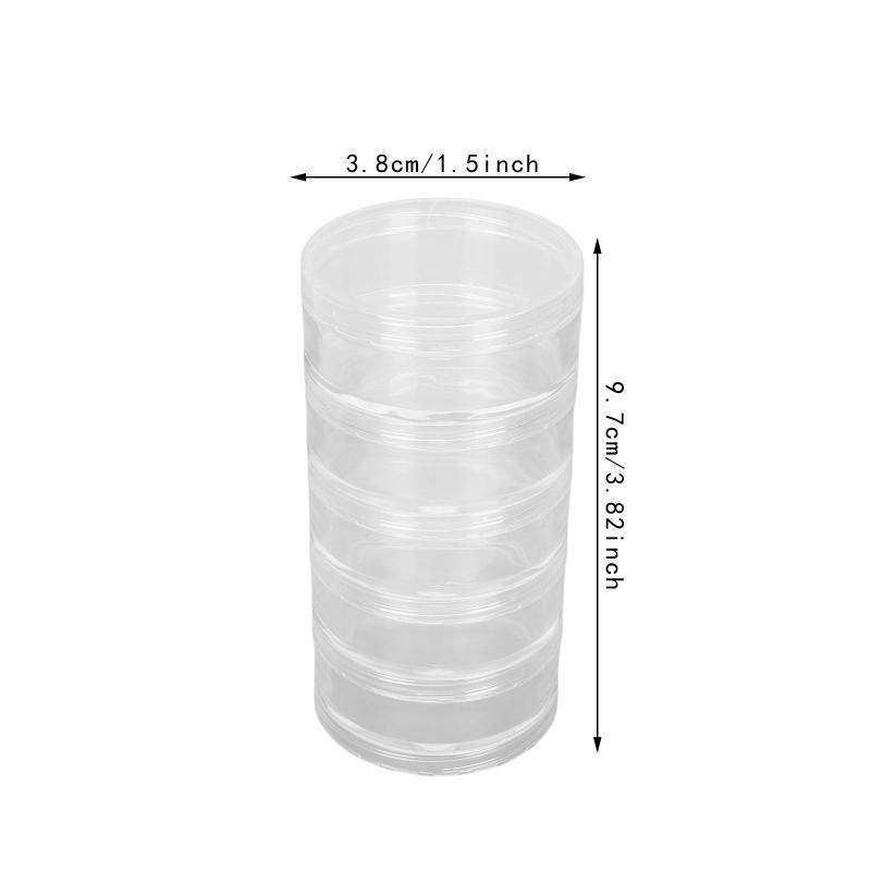 5層時計部品収納ボックス時計ムーブメントケース.ポータブル収納ケース.時計ツールアクセサリー収納