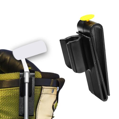 クリップ付きゴルフクラブバッグ.ゴルフバッグ用品.ブラック