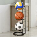 ボールラック カーボンスチール 屋内 多層棚 フットボール
