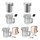 キャンプポット蒸しポット調理調理器具軽量フライパン沸騰ポットキャンプファイヤー調理器具バーベキューハイキングバーベキュー旅行用
