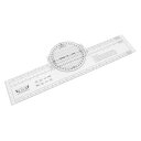 13.2 インチ X 2.4 インチのプロット用プラスチック回転プロッター