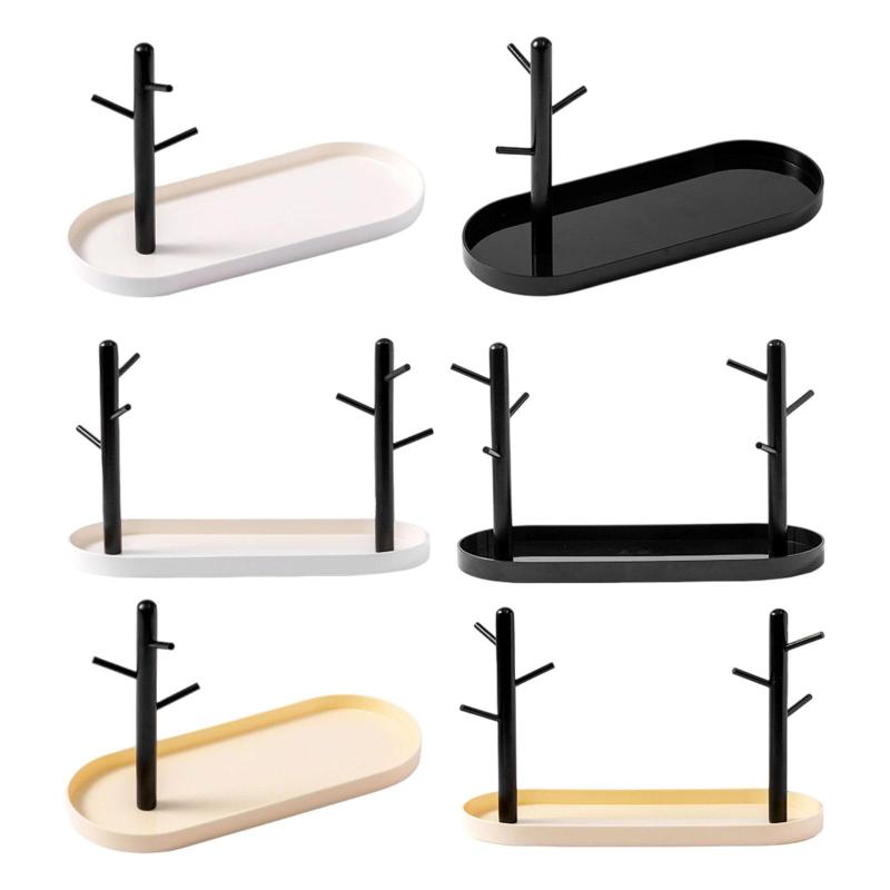 ジュエリーディスプレイラック キーボウル 多目的ファッションショーケース 玄関トレイ ジュエリーディ..