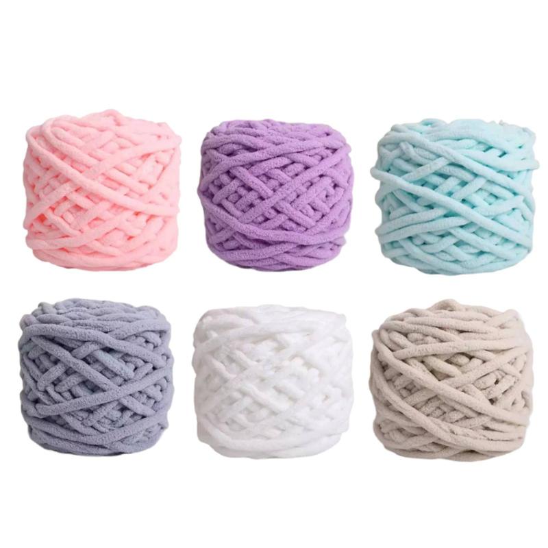 柔らかく太い糸.かさばる太い糸.ホームデコレーションに.柔らかく軽量で洗濯可能.クッション.かぎ針編み.スカーフ.編み物.織りなどに最適な手作り.