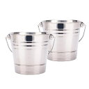 2個セット.アイスバケットシャンパンワインビールクーラーポータブルバーサプライ2L