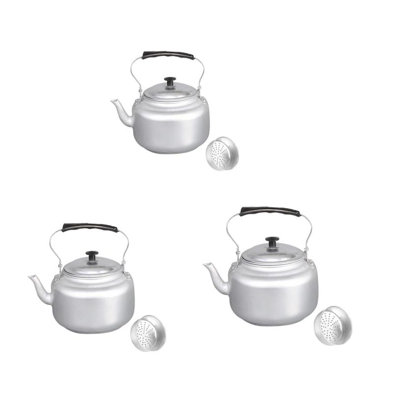 コンロ用ティーケトル アルミ製ティーポット 急速沸騰 人間工学に基づいたハンドル キッチン用品 ティ..
