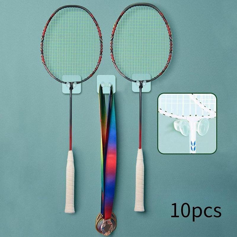 バドミントンラケットフックラック収納ラック10個セット 調整用