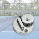 ポール調整機能付きで簡単にセットアップできるバドミントンネット張力調整ツール