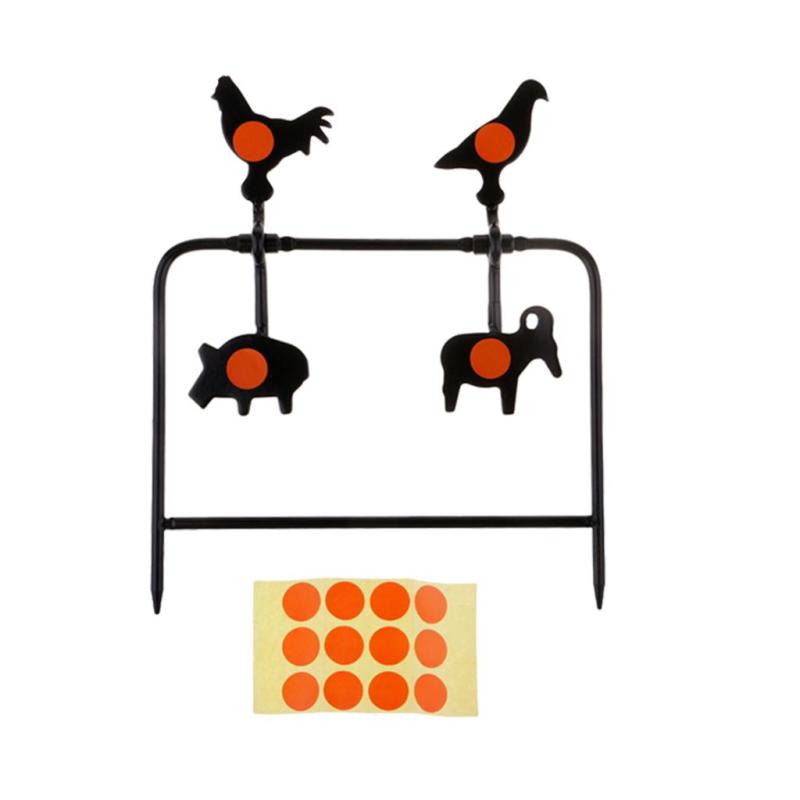 金属回転ターゲット動物ターゲットスタンフリセットターゲット