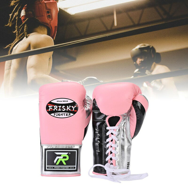 ボクシンググローブ PUレザー パンチンググローブ メンズ レディース ムエタイ.グラップリング.MMA.ホームジム用プロ仕様スパーリンググローブ , ピンク 12オンス