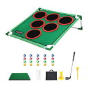 ゴルフチッピングコーンホールセット コンパクトゴルフゲームプレイセット 自宅裏庭用