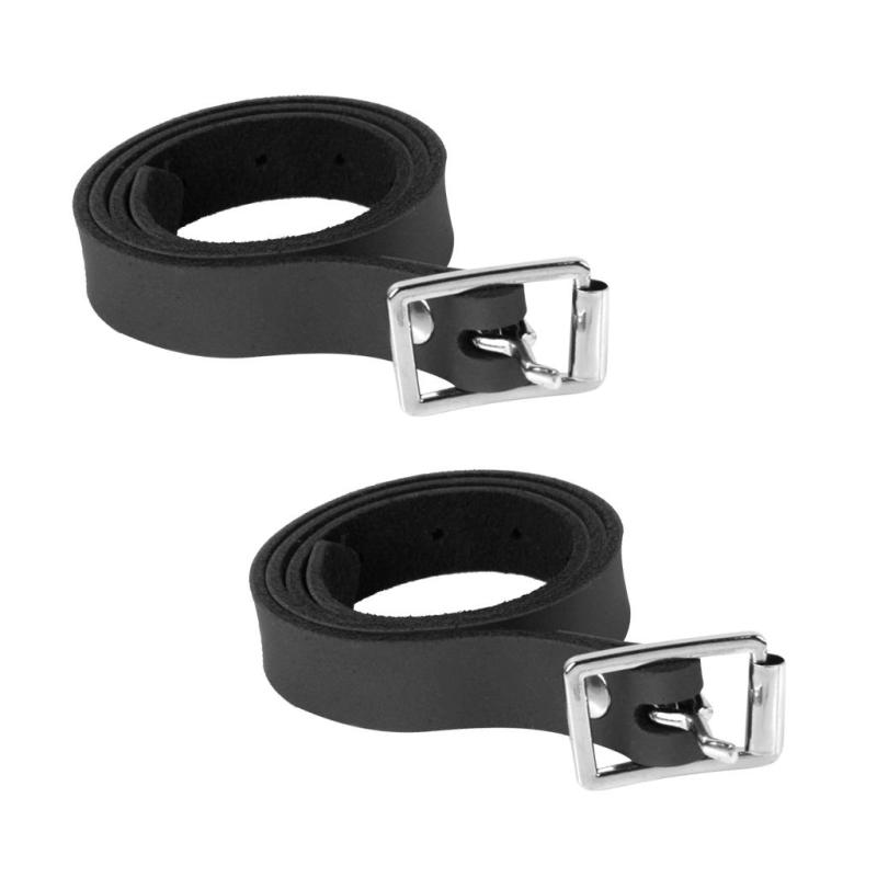 馬革拍車ストラップ 馬革ストラップ ストラップ ベルト 馬具用品 合金バックル 皮革 2個入り