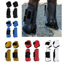 2ペア PU 馬レッグブーツ 馬ケアブーツ 乗馬用品 馬用ー 全5色