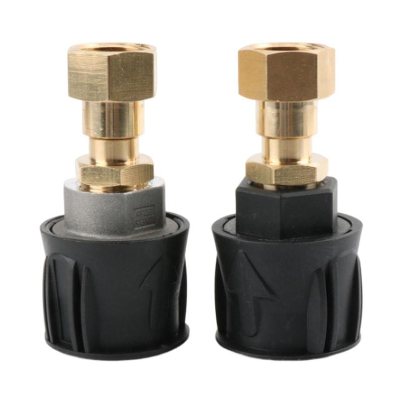 高圧洗浄機アダプター交換 M22 * 1.5 ミリメートル高圧洗浄機洗車アクセサリー耐久性のある継手クイッ..