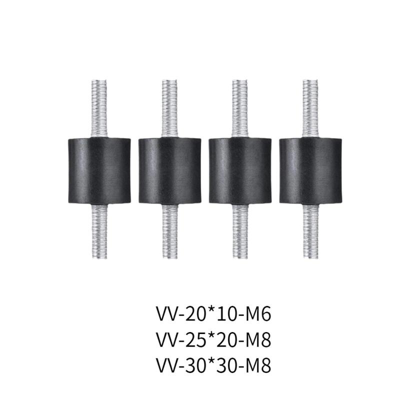 ゴム製ショックアブソーバー 防振アイソレーターマウント ダブルスレッドスタッドゴムマウント付き 自..