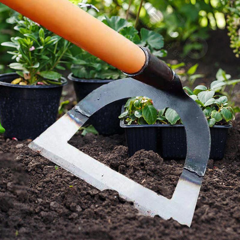 中空鍬 農業用除草機 ハンドルなし 取り付け簡単 ポータブル除草機 金属 土壌掘削耕作用