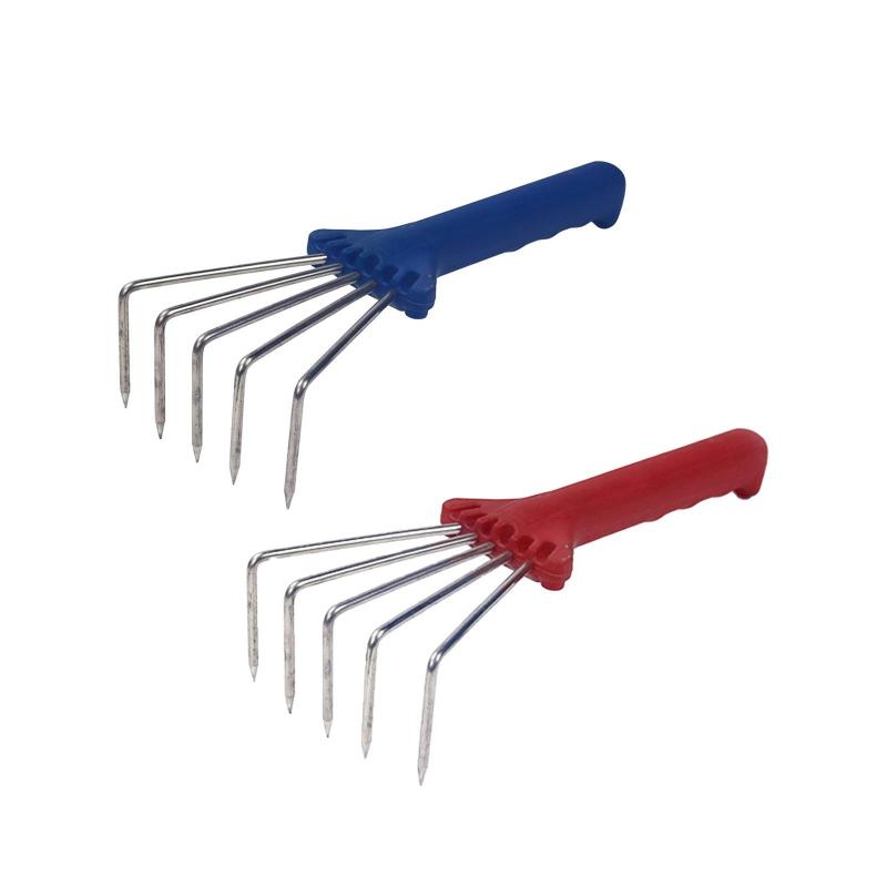 ハンドレーキ ガーデンレーキ ポータブル 快適なハンドル しっかりしたグリップ 土壌耕うん機 雑草除去..