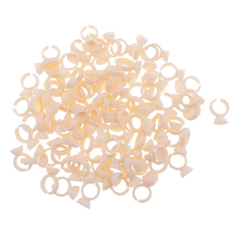 100xシリコン使い捨てアートメイクリングタトゥーインクピグメンホルダー