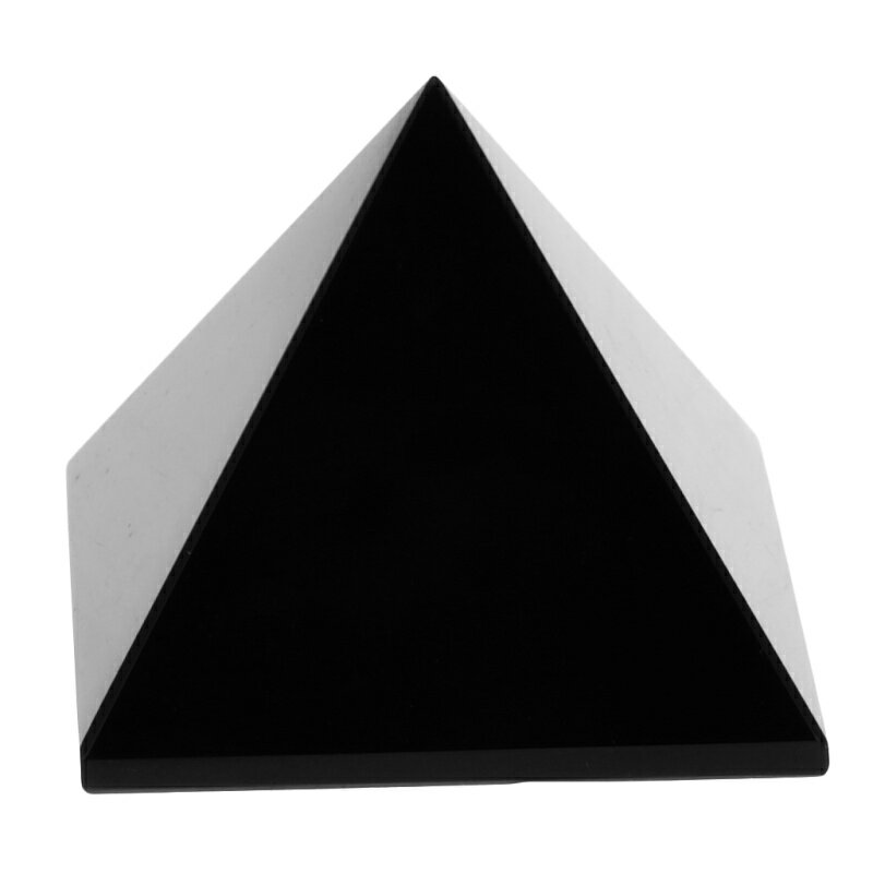 黒曜石ピラミッドクリスタル宝石ホームデコレーションコレクションギフト5x5x4cm