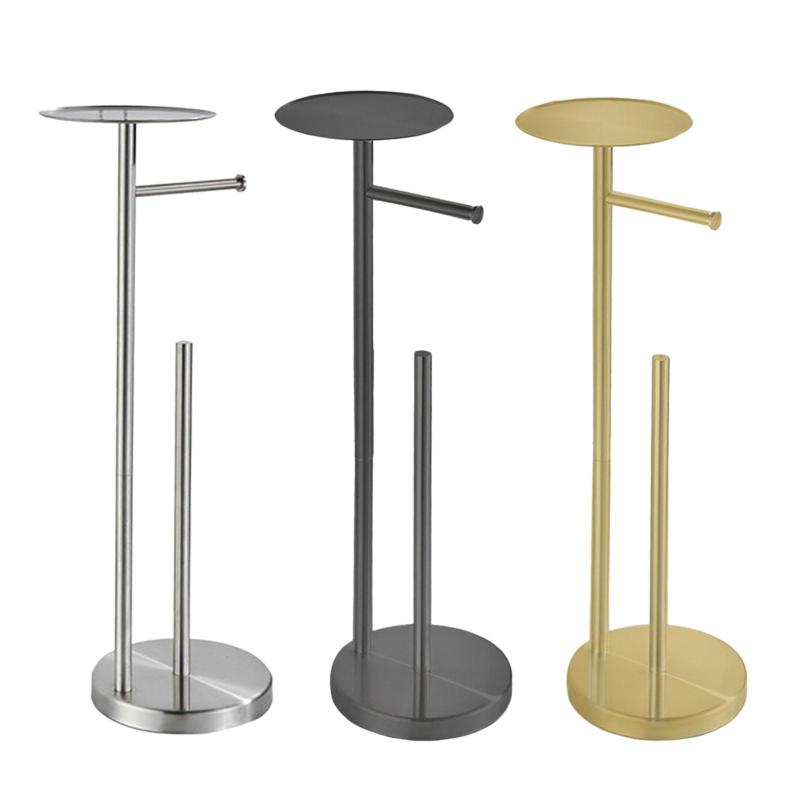 リザーブ付きトイレットペーパーホルダースタンド.フリースタンディングトイレットペーパースタンド.ト..