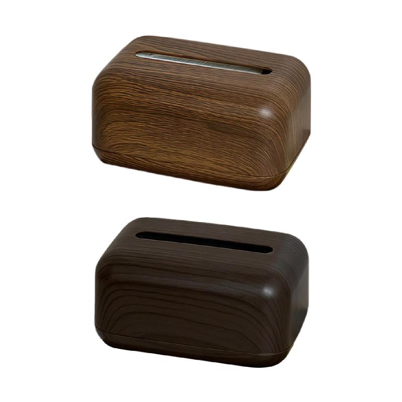 ティッシュボックス デスクトップ ティッシュオーガナイザー 素朴なヴィンテージスタイル 収納ボックス ナプキン ペーパーホルダー ケース テーブル ホーム ベッドサイド 卓上