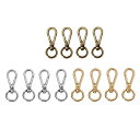 4個入り スイベルクラスプ ストラップ スナップフック ロブラスプ エンド 金具 全3色