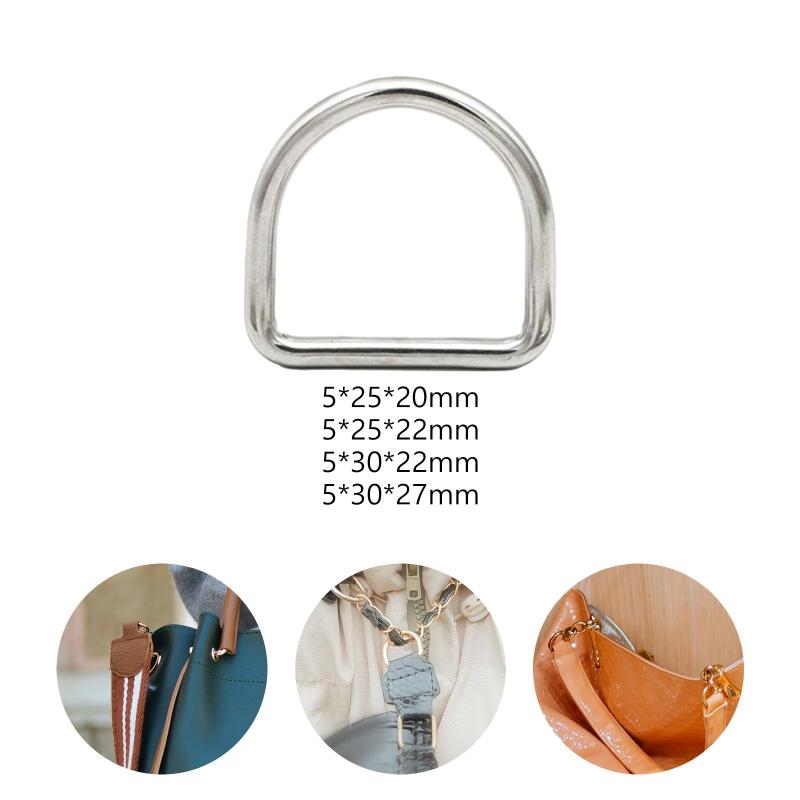 馬蹄バックルハードウェアアクセサリー交換用ステンレス鋼 D リング DIY 手作りストラップレザークラフ..