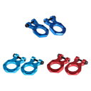 RCカー牽引フック交換品 1/10スケール クローラートラック RC装飾アクセサリー バックル ウインチ シャックル ホースシューバックル 2個