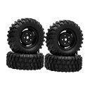 4ピース/個 RCクローラータイヤ1.9インチタイヤ1:10 SCX10 W210アクセサリー部品の頑丈なDIY修正軽量クライミング