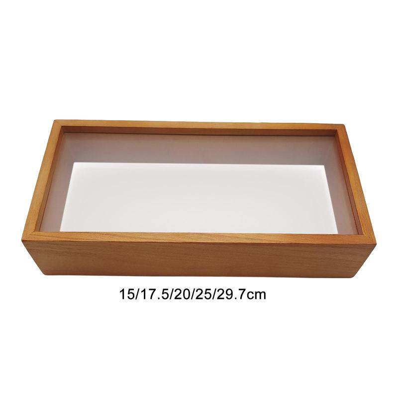 木製シャドーボックスフレームドライフラワーディスプレイケース DIY ギフトフローティング額縁フォトフレーム写真アートワーク記念品