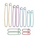 12個 編み物ステッチホルダー 糸ステッチホルダー カラフル 6サイズ 編み物 かぎ針編みツール ステッチマーカー アート クラフト セーター用