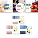 円形編み針 かぎ針 手編み 13組 取り外し可能 DIY 交換可能 針編みセット 初心者向け