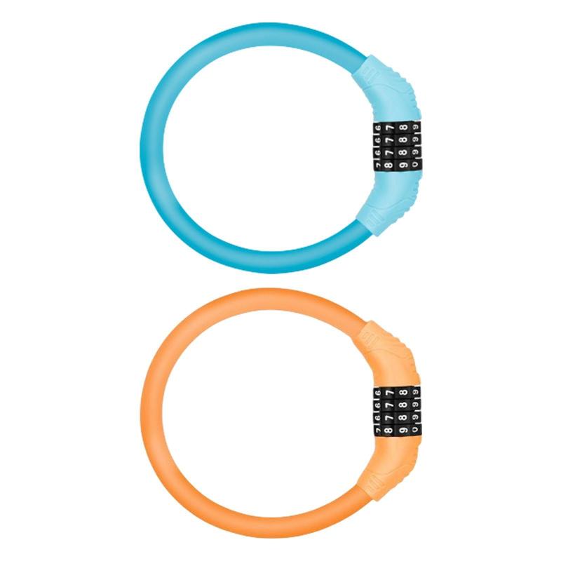 バイクロックアンチ盗難防止4桁のパスワードライディングアクセサリーリセット可能なコンビネーションケーブルロックエレクトリックバイクスクーターラダー用のケーブルロ...