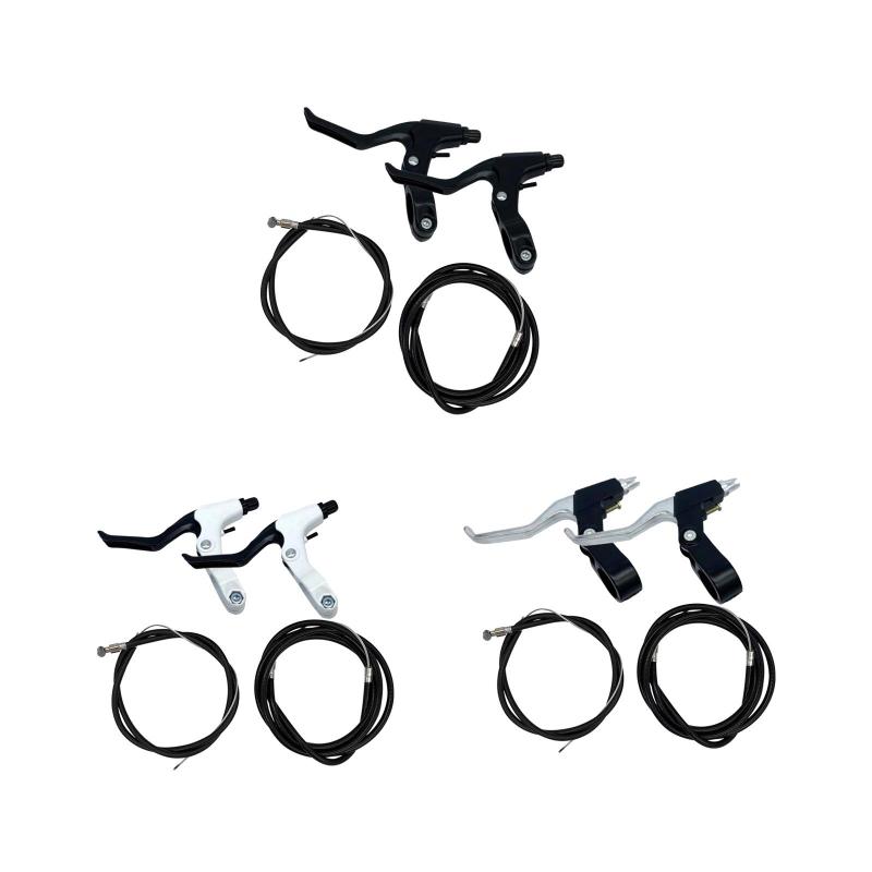 自転車ブレーキレバー2個.頑丈なブレーキワイヤー.ロードバイク用ブレーキアクセサリー