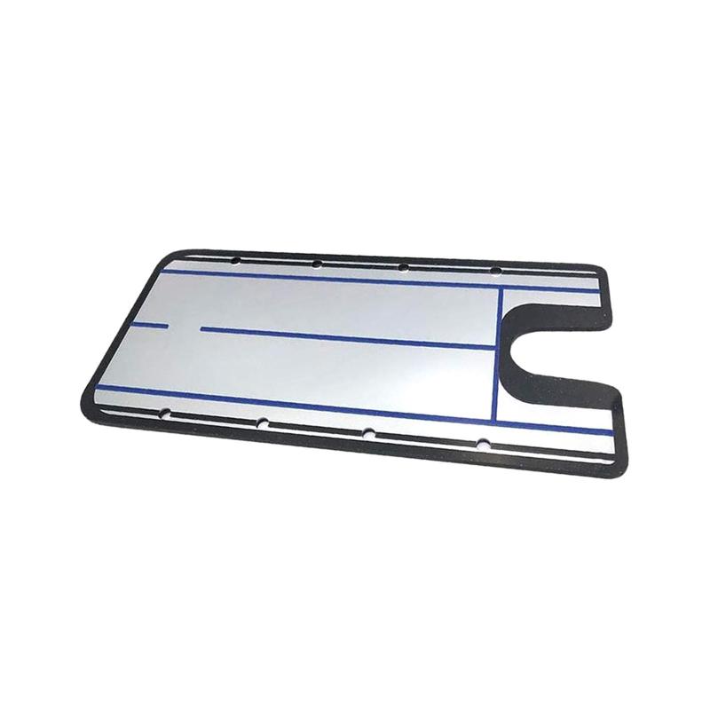 ゴルフパッティングアライメントミラーポータブルアクリル耐久性のあるゴルフパッティング練習ブルー