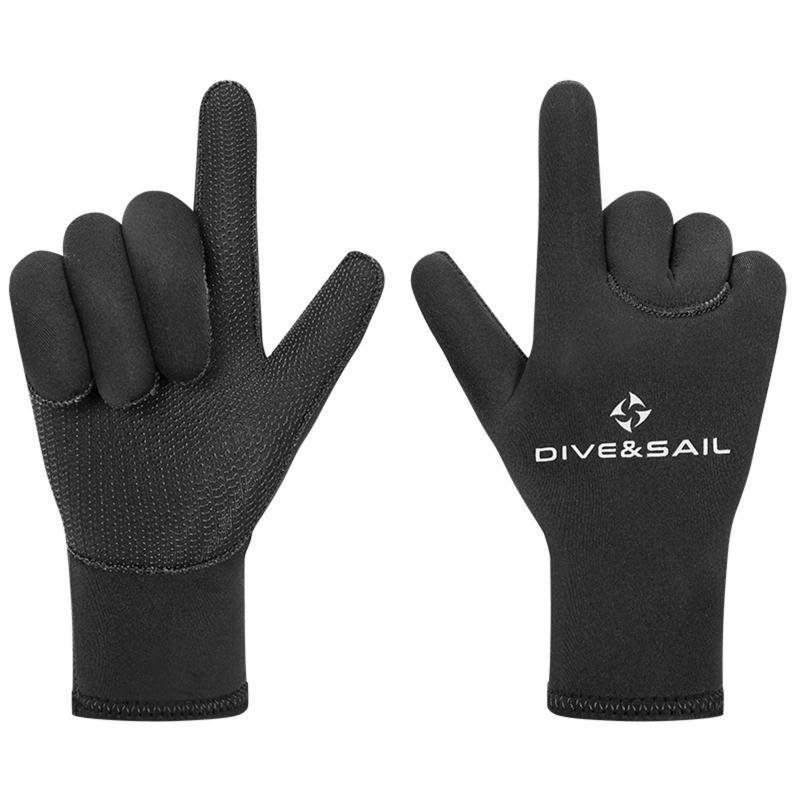 ダイビンググローブ.5mmネオプレンウェットスーツウィンターウォームダイビング用5本指グローブシュノーケリングパドリングサーヤキングカヌースピアフィッシングスキー