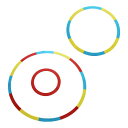 3 個ゲームターゲットサークル練習ツールトレーニング Accs アクセサリー