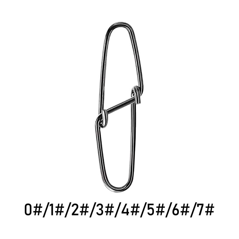 100 個釣りスナップクイックチェンジ釣りスナップクリップコンパクトアクセサリー軽量釣りルアーコネクタクラッピートラウト用