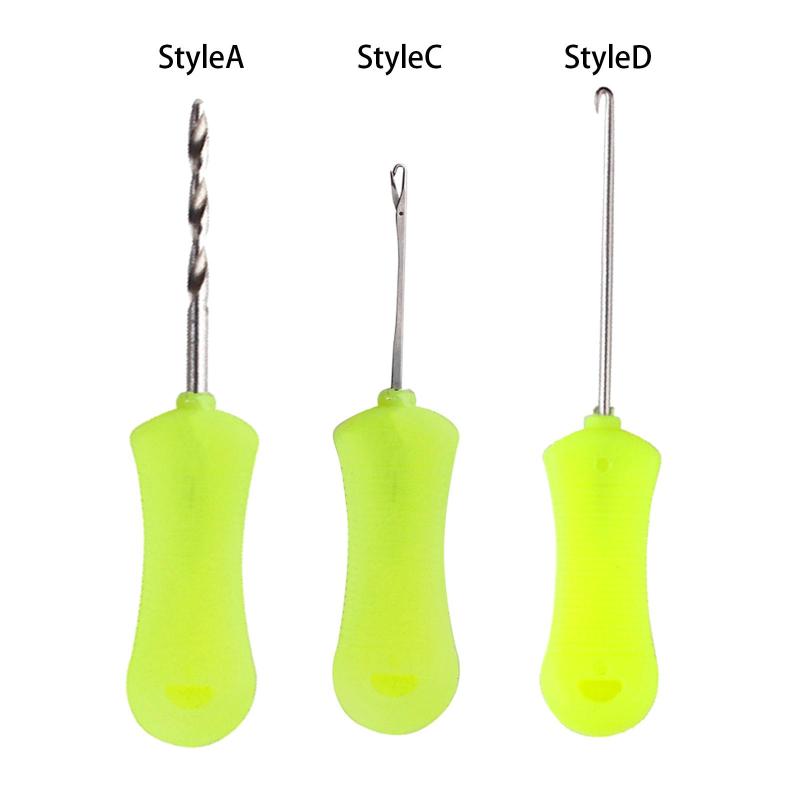 リグを作るための釣り餌フックドリル餌ピン.鯉釣り餌リグツール