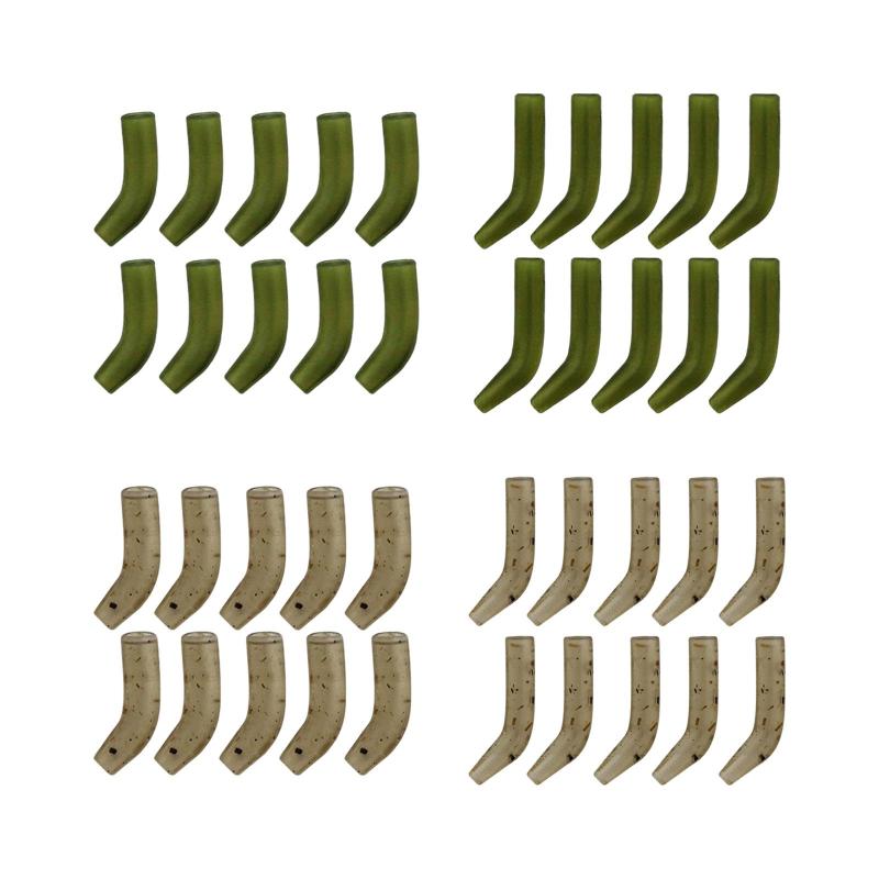 10 個 鯉釣りフックキッカー 釣りフック ショートラインアライナー 丈夫なアウトドア用釣り針スリーブ 海水 川 淡水用