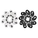 ゴルフクラブヘッドカバー9個.マレットパターカバー.PUレザー保護.メンズアクセサリー.プレミアムヘッド.ゴルフクラブプロテクター