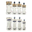 4x ウッドヘッドカバー クラブヘッドカバー 保護スリーブ ァーギフト