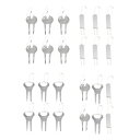 6x ゴルフディボットツールグリーンフォークアクセサリーガジェットゴルフフォーク芝生修理プロングトレーニング女性男性ギフト用品継手