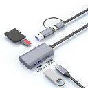 カードリーダーUSB C.USB 30..TFダブルインターフェイスプロフェッショナル使いやすい高速トランスミッションアルミニウム合金グレー