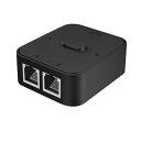 1000Mbps ギガビット ネットワーク スイッチ 2 ウェイ LAN ハブ 2 イン 1 デスクトップ用ミニ スイッチ ボックス(2)