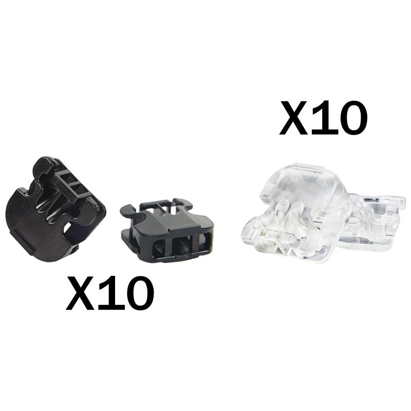 20ピース/個プラスチックトグル弾性巾着ロープ靴紐コードクリップエンドキャンプハイキング用ストトッパー