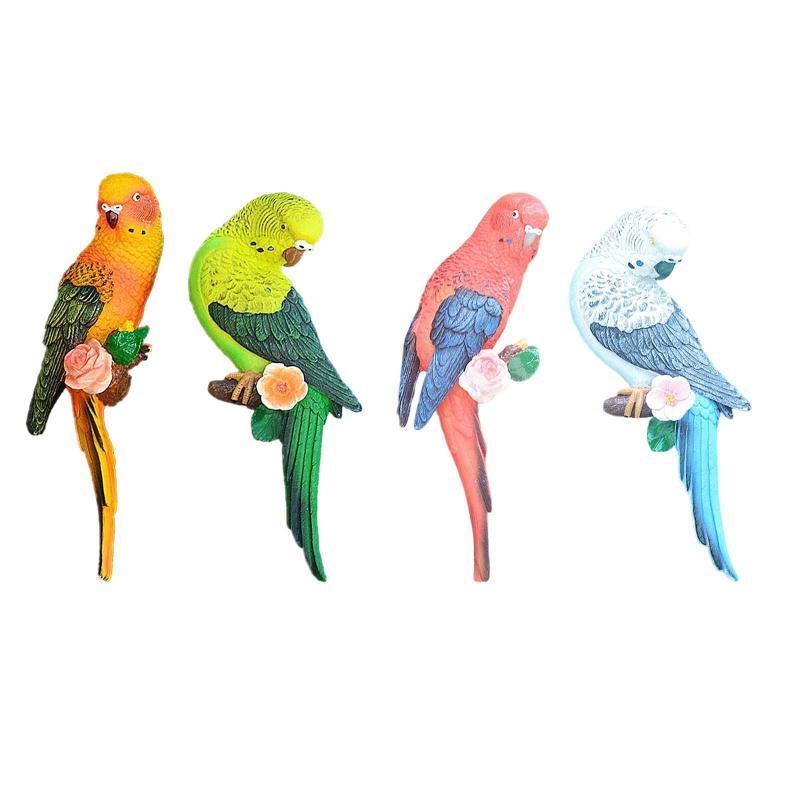 ミニチュア 鳥 ツリー ピーカー 装飾 吊り下げ像 屋外の芝生の棚 木の庭の装飾用