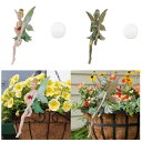 座っている妖精の置物の植木鉢の装飾.キャビネットバルコニーオフィスの本棚のためのクリエイティブデスクトップオーナメント彫刻