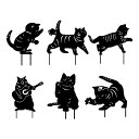 猫菜園アクリルステークスステークヤードのため.庭園動物芝生装飾.猫おもちゃギフト猫愛好家のため